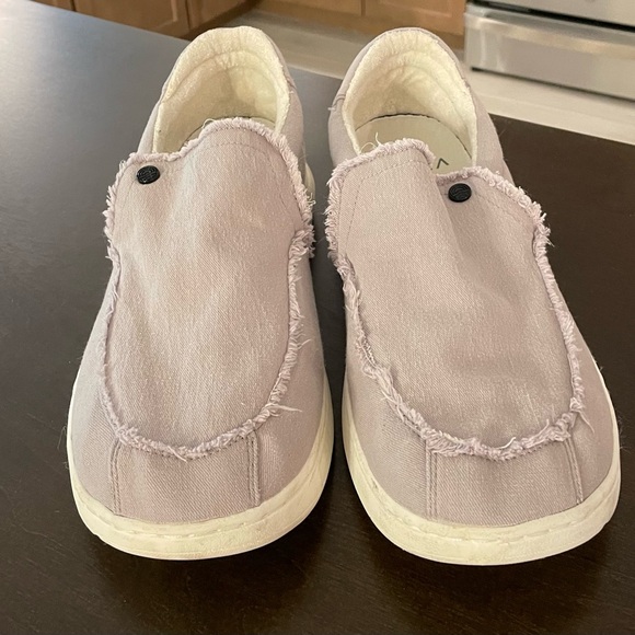 Vionic Beach Mens Seaview Gray Canvas Slip-On Sneakers Shoes Size 13 - Picture 3 of 5